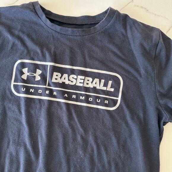 Under Armour Youth Large Blue Baseball Tee - Short Sleeve - Picture 4 of 4